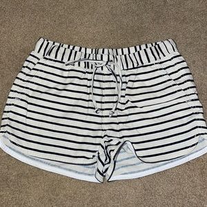 J.Crew striped black and white shorts